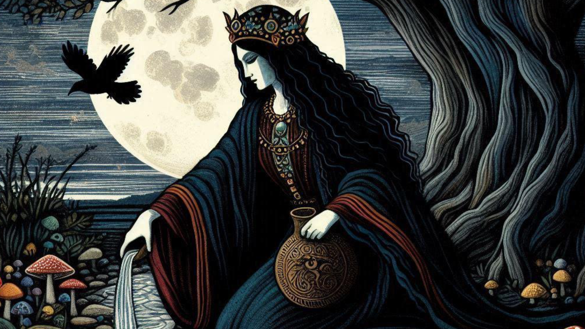 Images of the Morrigan for Samhain